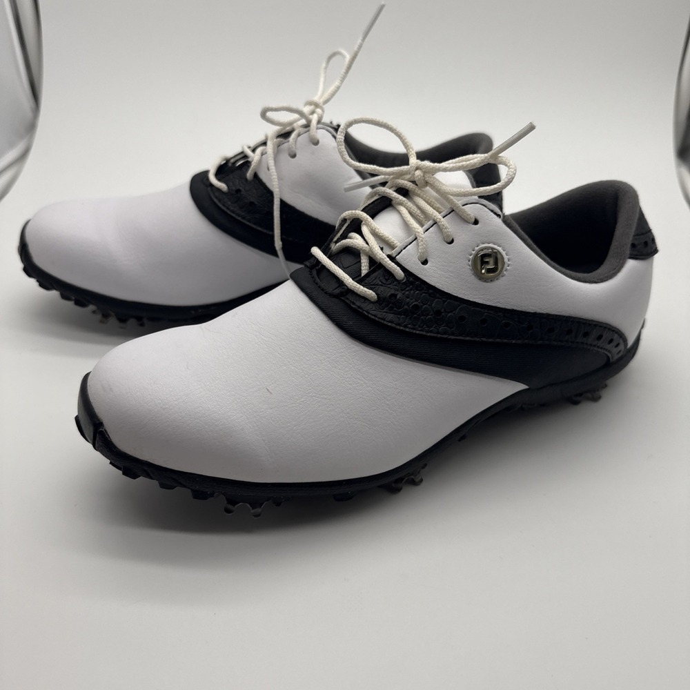 FootJoy Women's Golf Shoes White & Black Size 6.5M